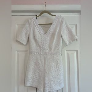 Lilly Pulitzer white lace romper